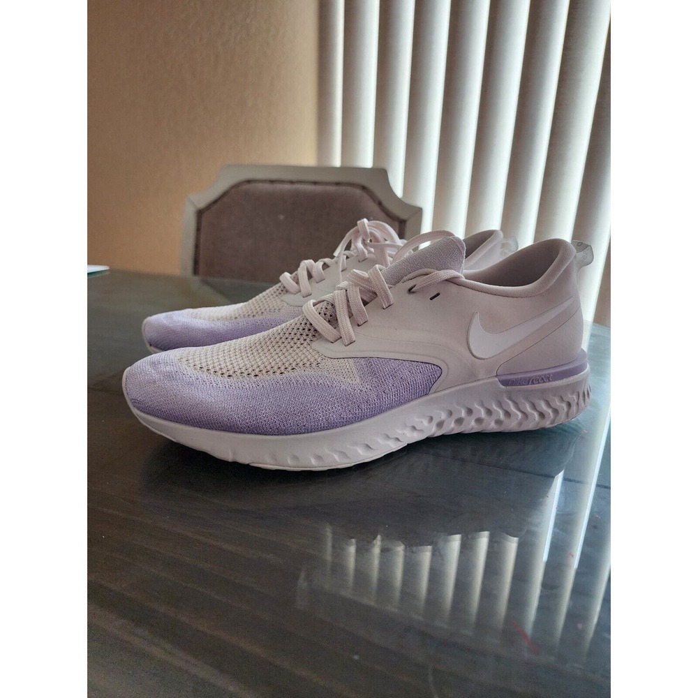 Nike Odyssey React 2 Flyknit Running Shoes AH1016-005 Wmn Sz 11 White *NEW*